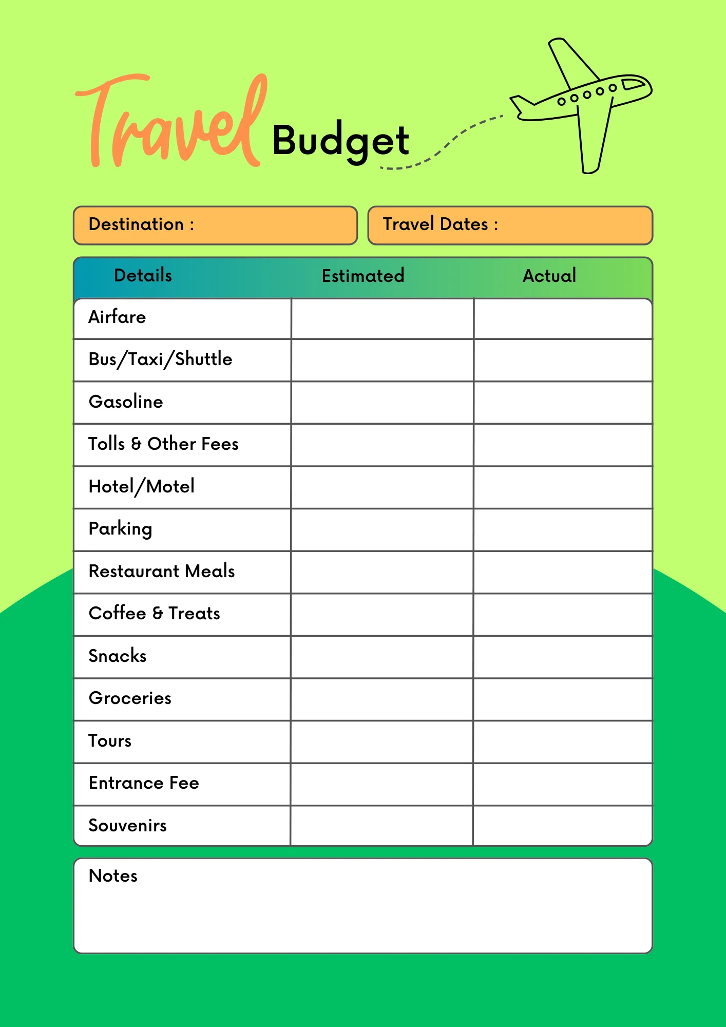 Travel Budget Planner product image (1)