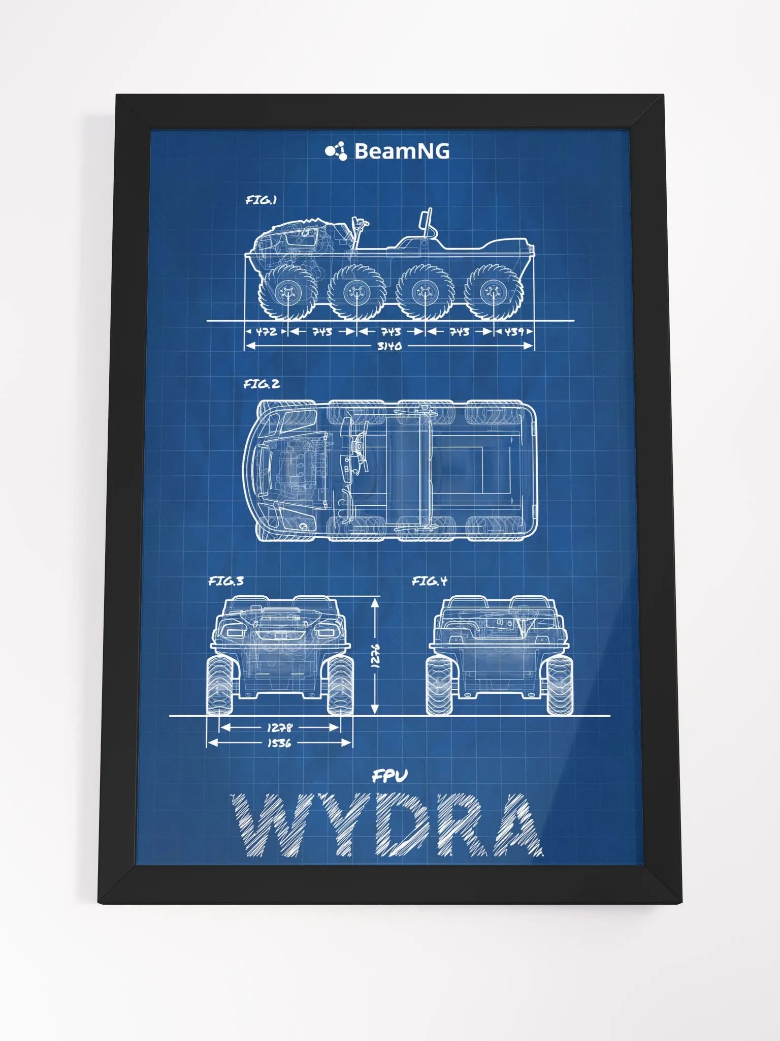 Framed Poster: FPU Wydra Blueprint product image (4)