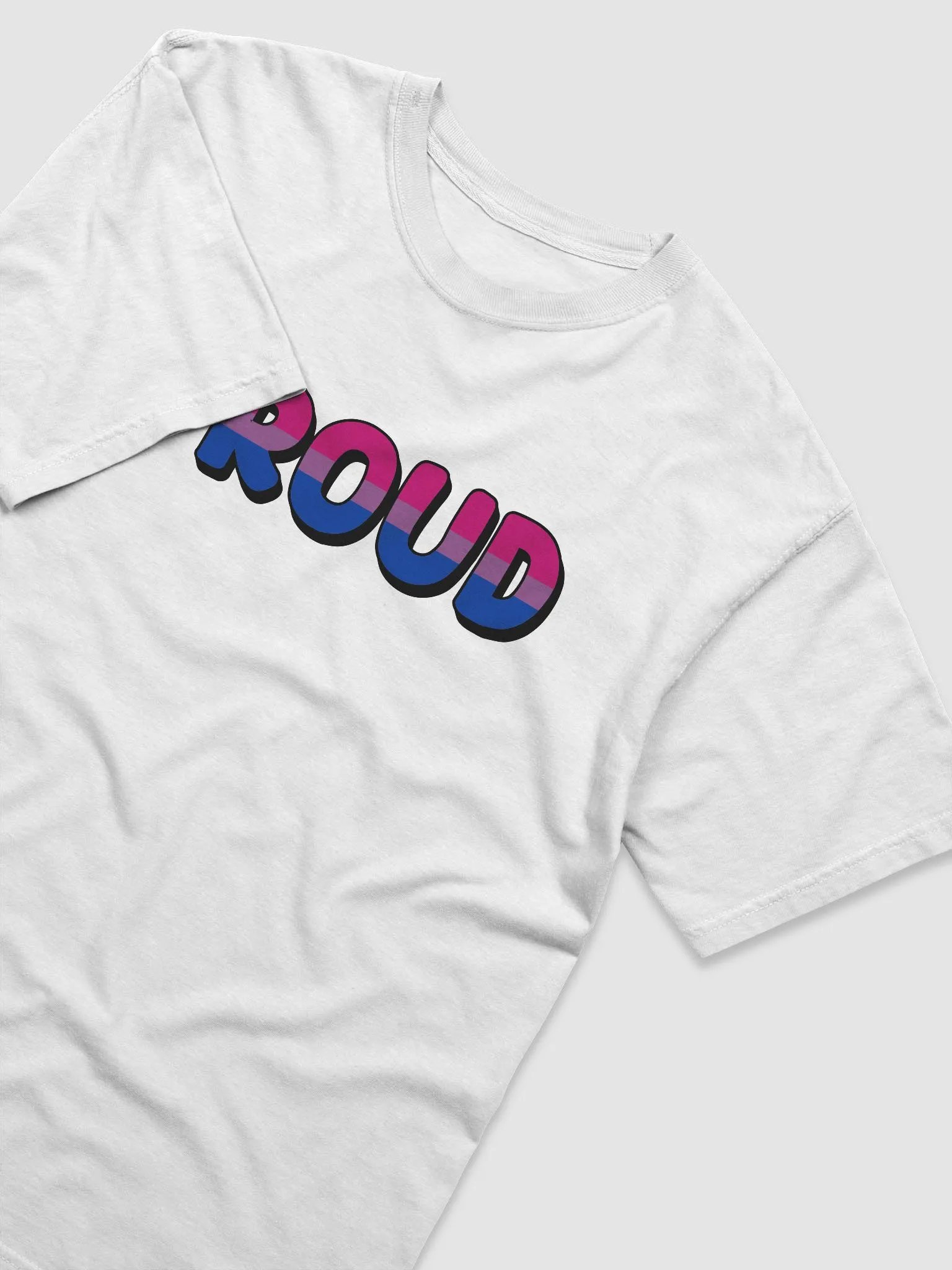 The 'PROUD bi' T-Shirt - White product image (3)