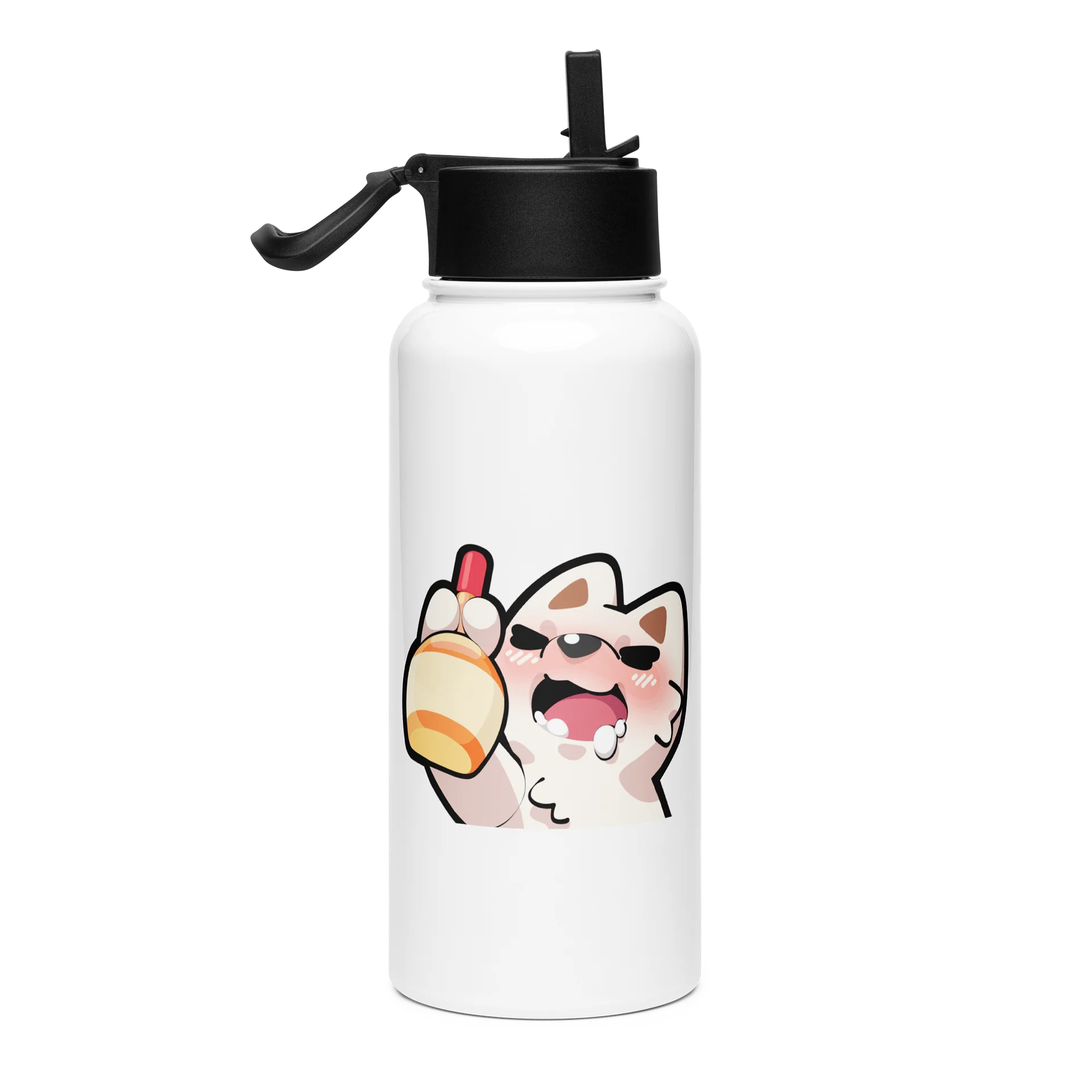 Drunk Stainless Steel Water Bottle with a Straw product image (4)
