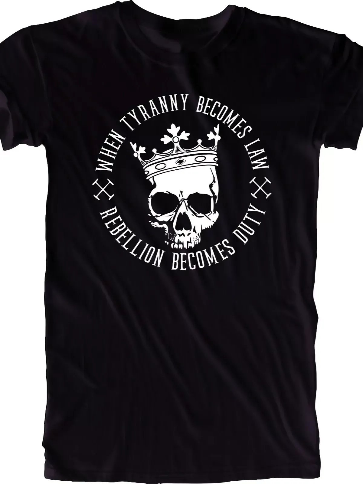 Men's Tee T-Shirt When Tyranny Becomes 1776 - WE THE PEOPLE PATRIOTIC AMERICAN 4 product image (1)