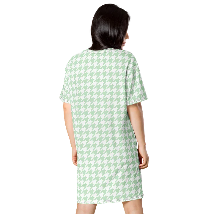 Mint Green Houndstooth Oversized Dress product image (2)