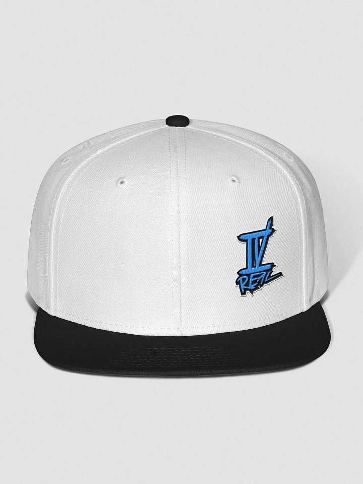 IVREAL White and Black Snap Back Blue Logo product image (1)