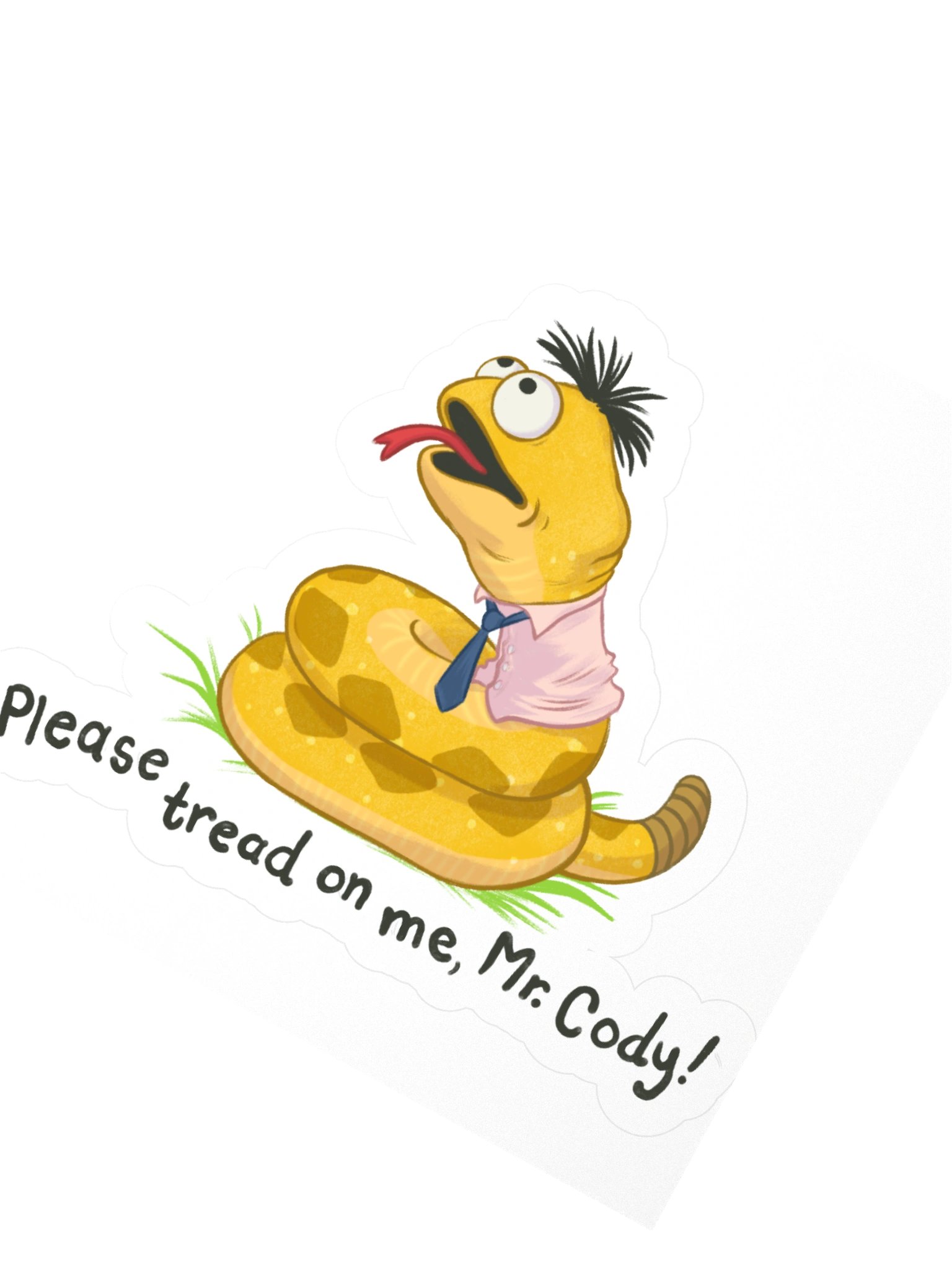 Warmbo "Please Tread On Me" Sticker product image (2)