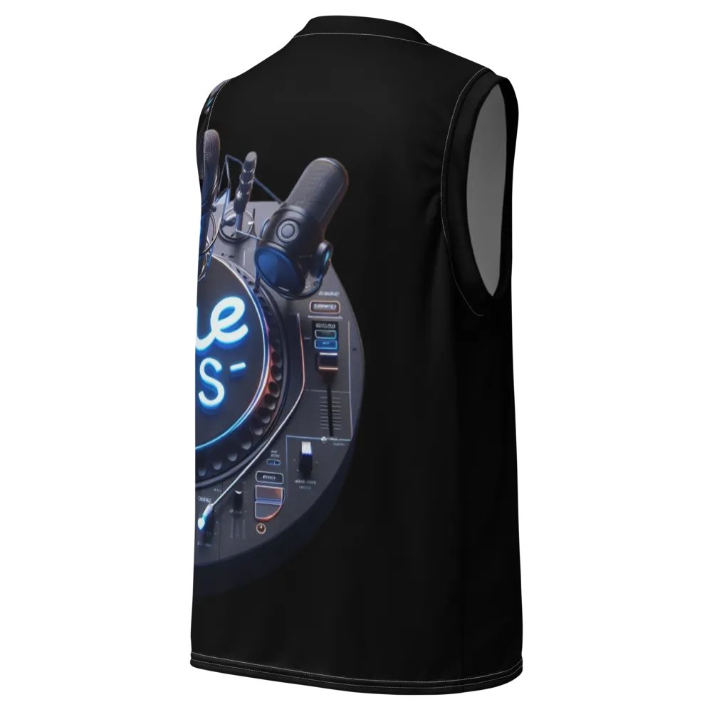 Neon Cue Dis DJ Unisex Basketball Jersey product image (3)