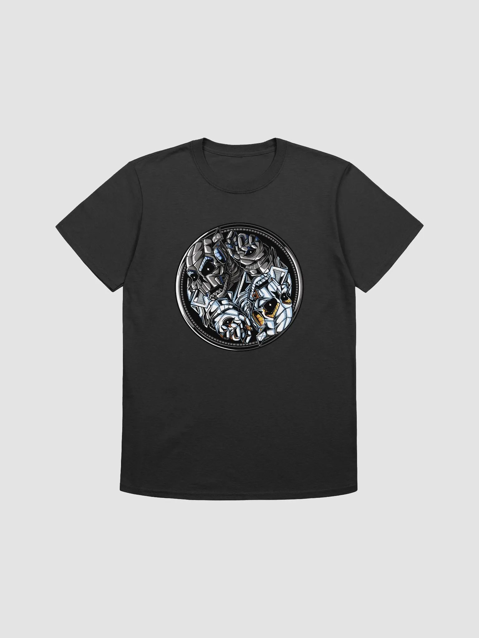 Mechanical Faces Graphic T-Shirt product image (4)