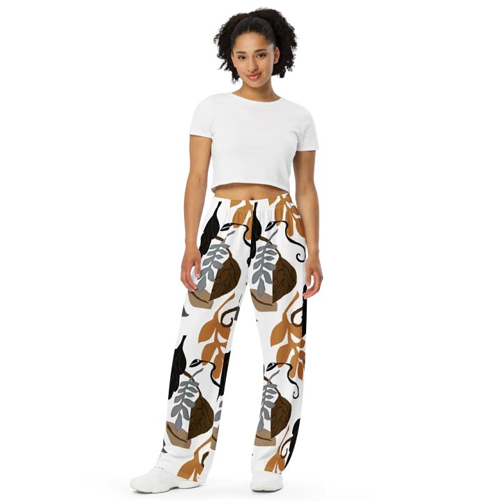 Neutral Leaves Wideleg Pants product image (2)