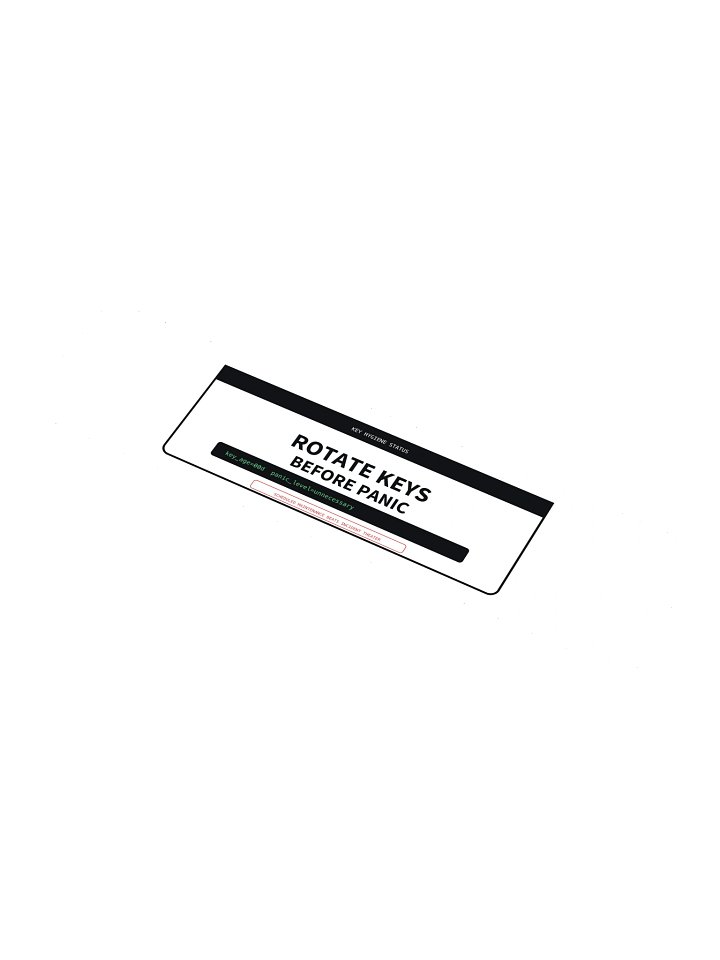 Rotate Keys Before Panic Sticker product image (1)