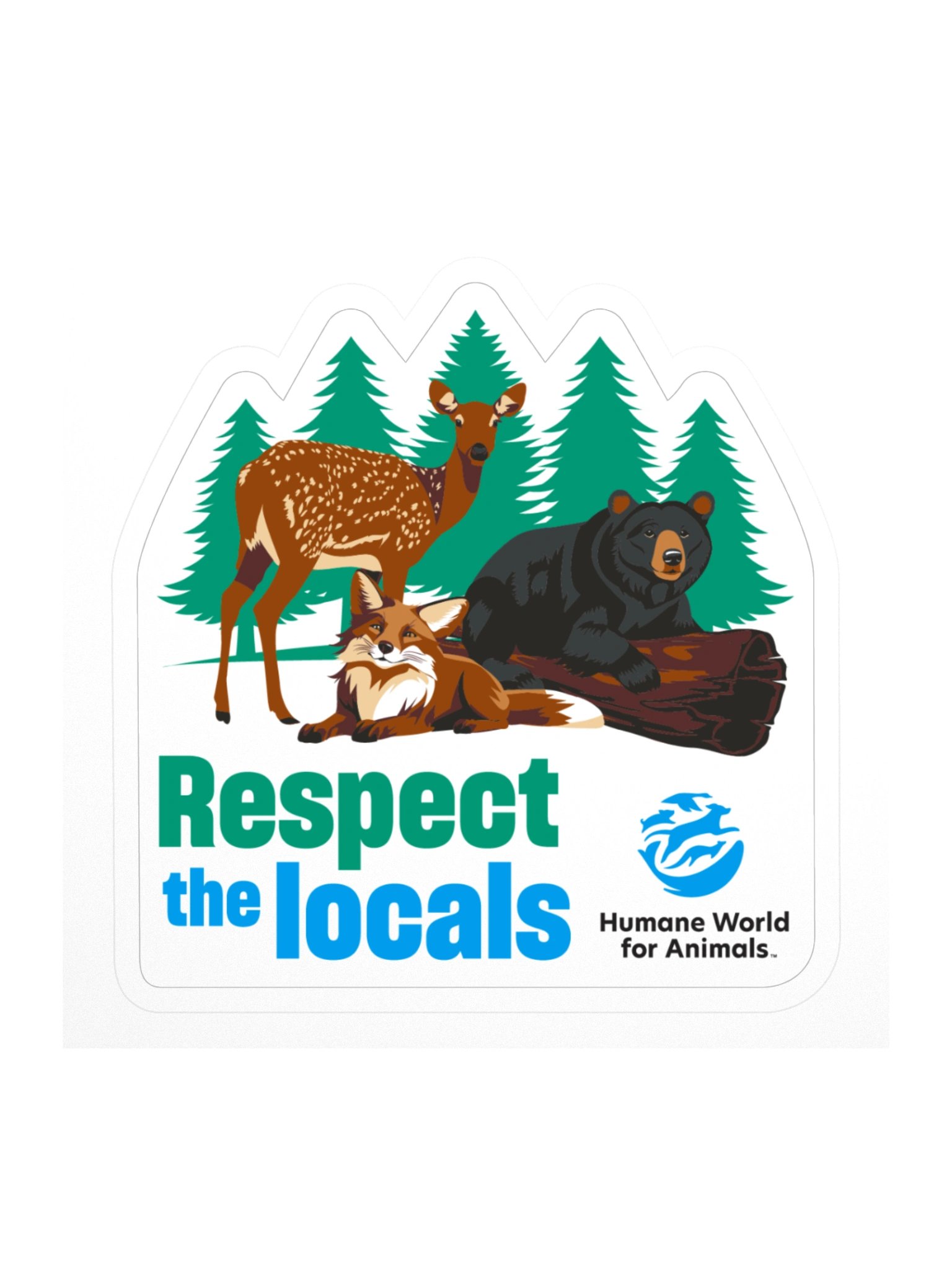 Respect the locals - Sticker product image (2)