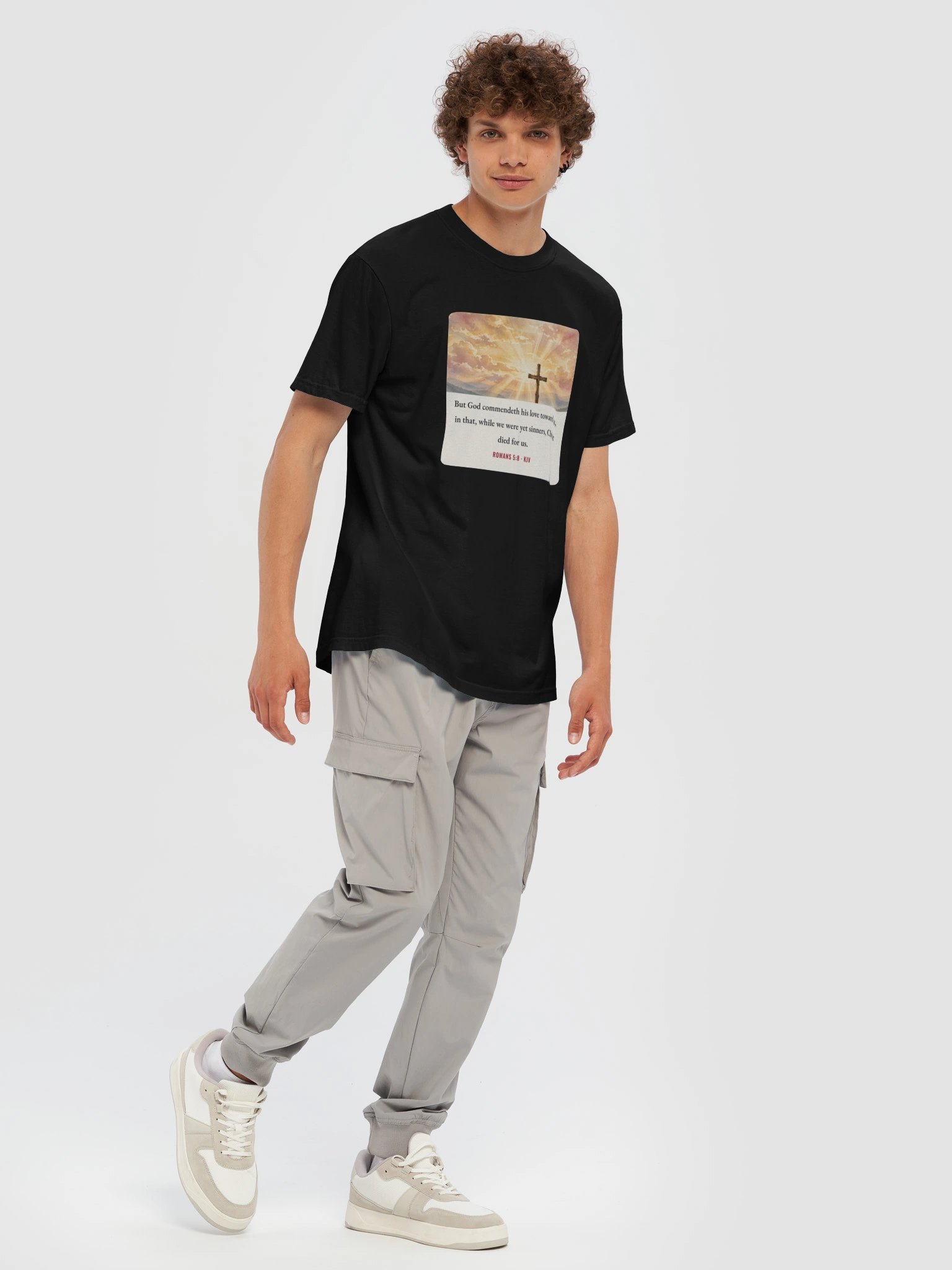 But God Commendeth His Love — Romans 5:8 Tee product image (7)