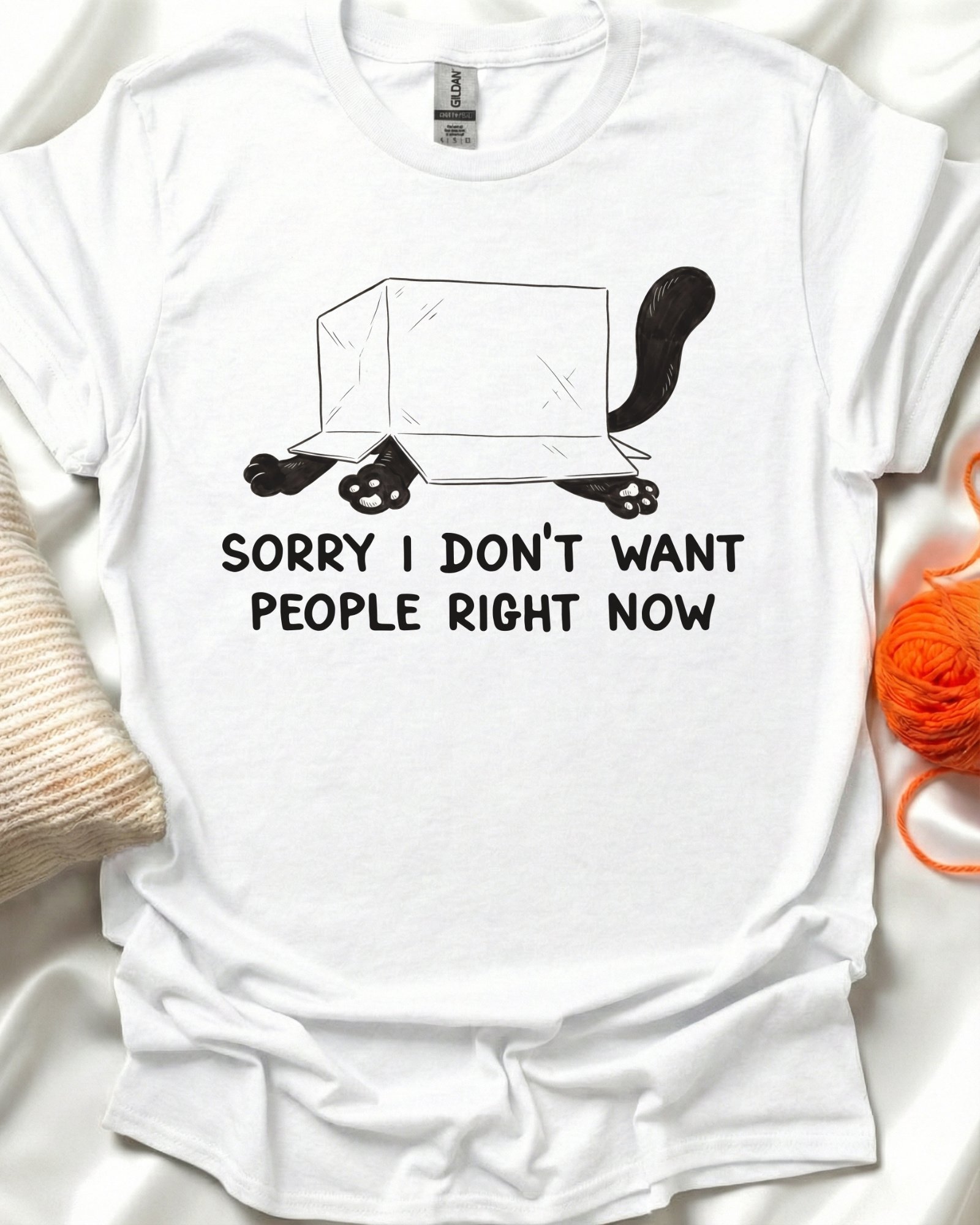 Introvert Cat Box T-Shirt product image (4)