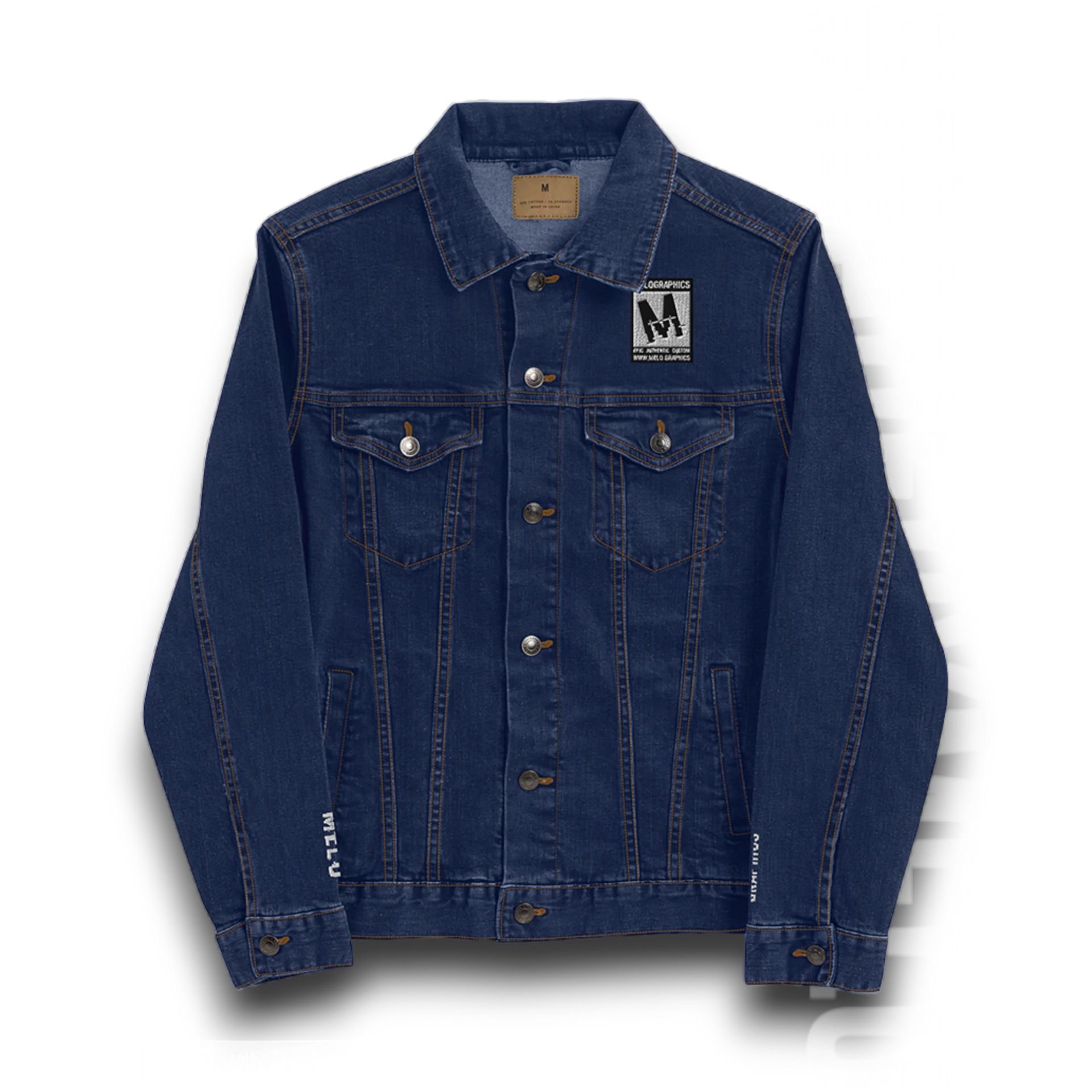 Rated M: White Stitched - Denim Jacket | #MadeByMELO product image (3)