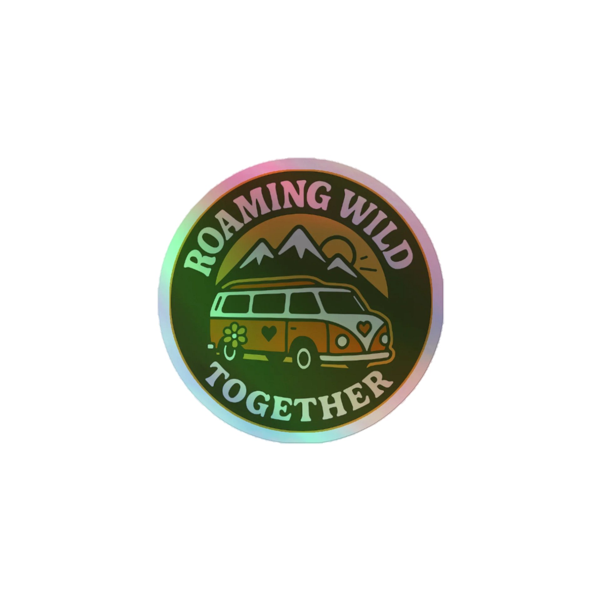Roaming Wild Together Holographic Kiss Cut Sticker product image (1)