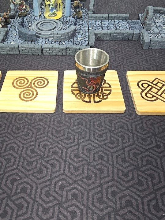 Celtic Knot Wood Coasters - Mixed product image (2)