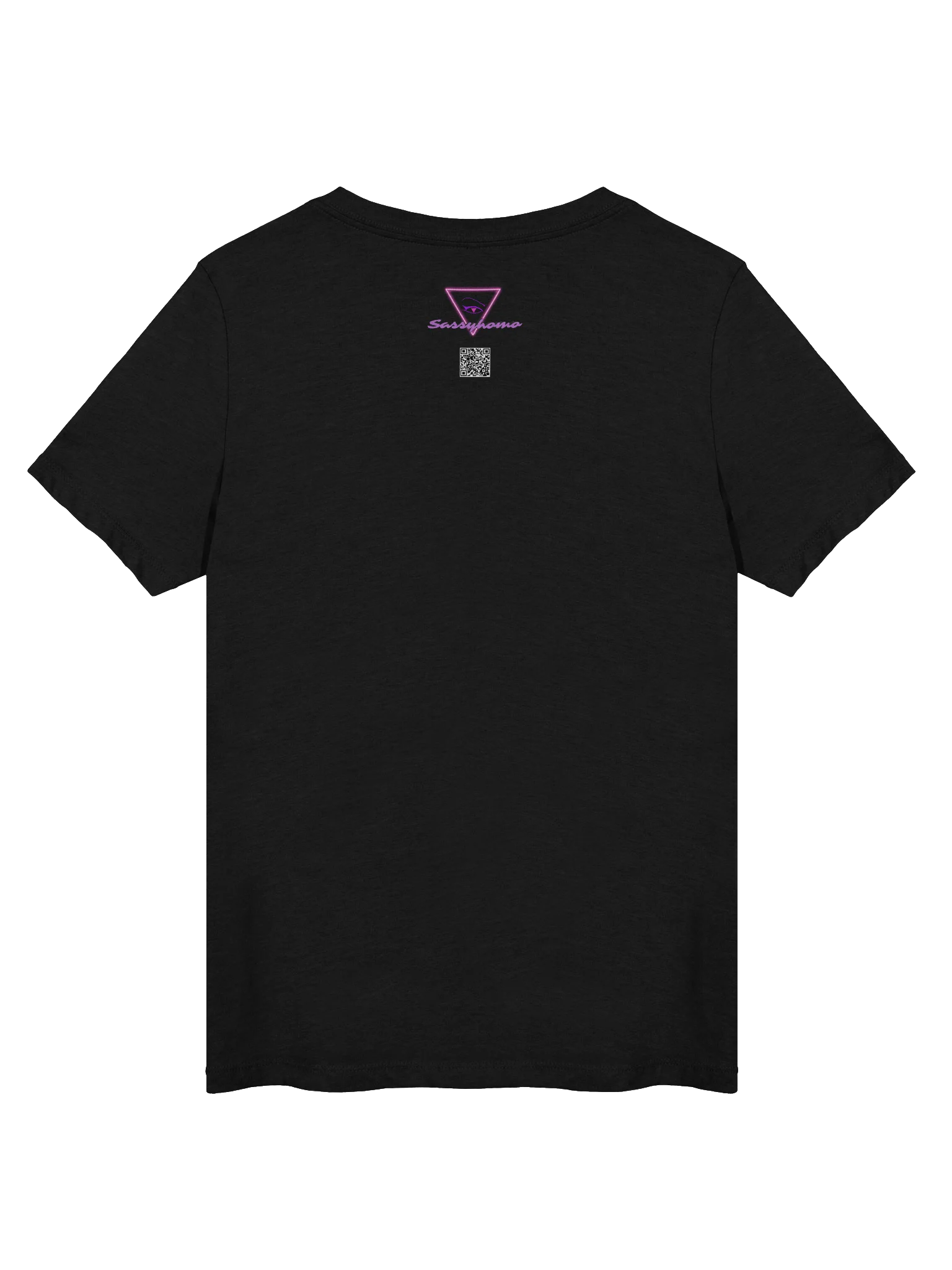 Mask-O-Lantern v-neck tee (orange mask) product image (2)