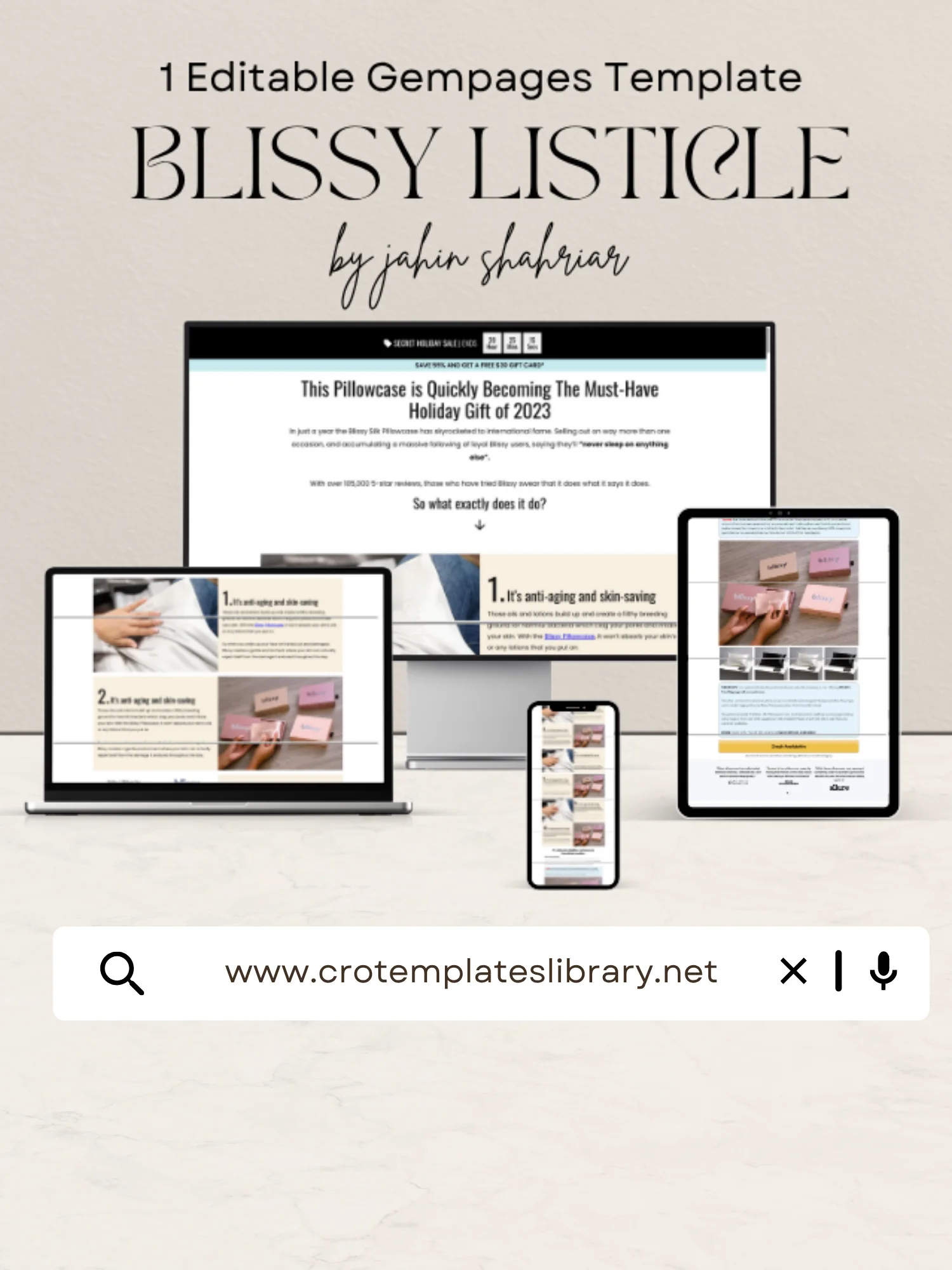Blissy Gempages Listicle Template product image (1)