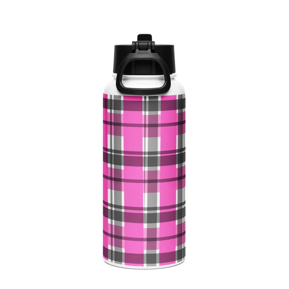 8T Sips Founders Plaid Stainless Steel Water Bottle product image (2)