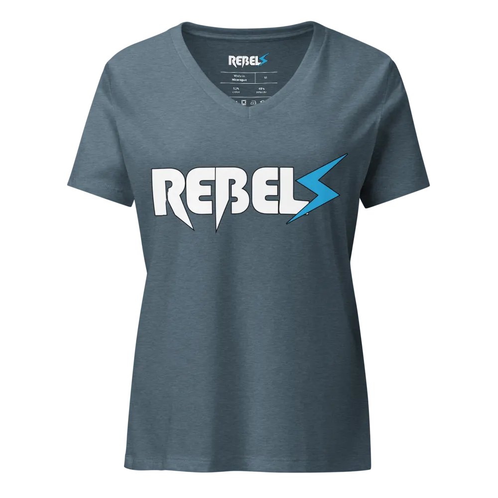 Woman's V Neck | Blue Jean | White/Blue product image (1)