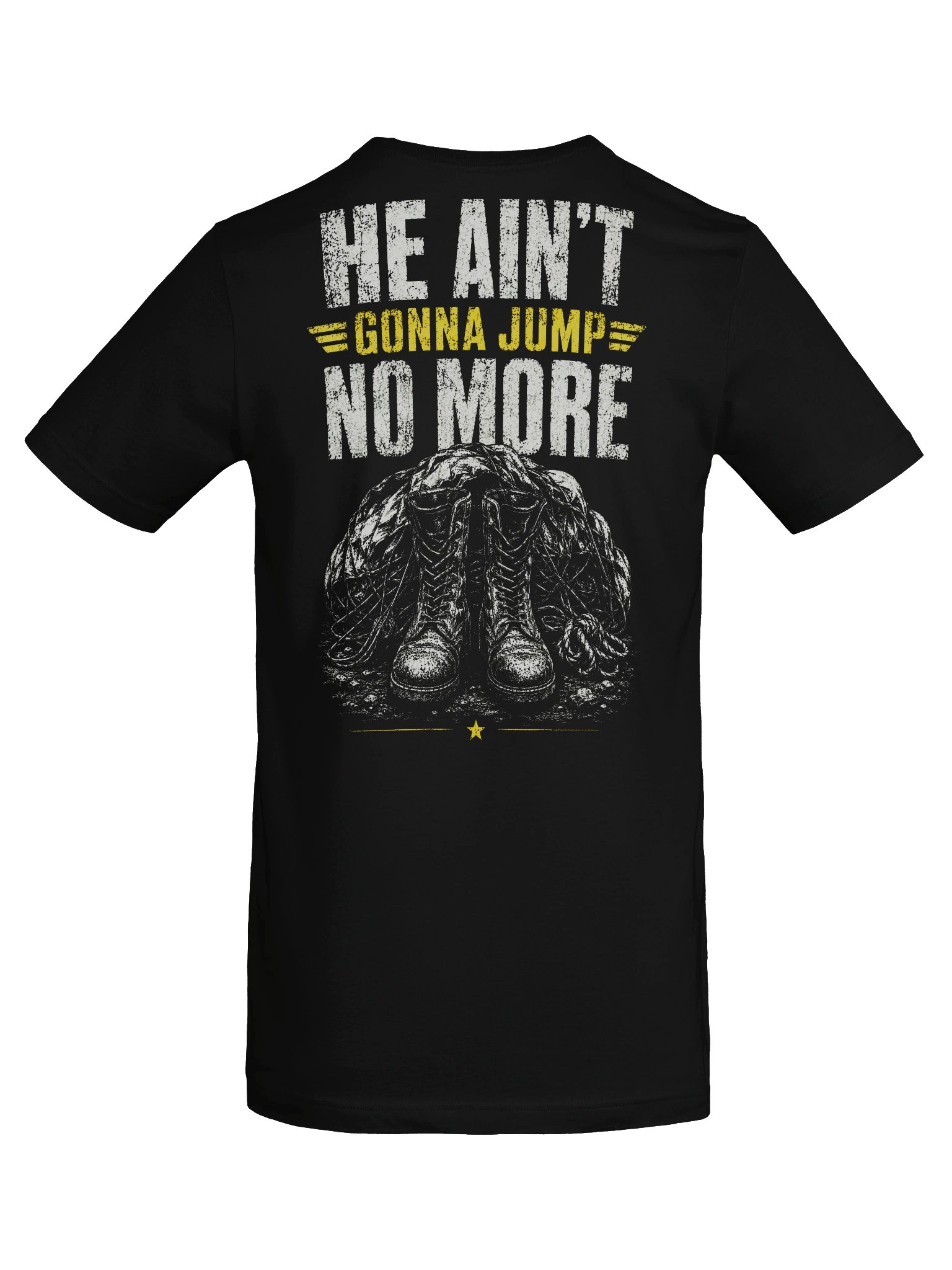 Blood Upon the Risers — "He Ain't Gonna Jump No More" Airborne Tee product image (3)