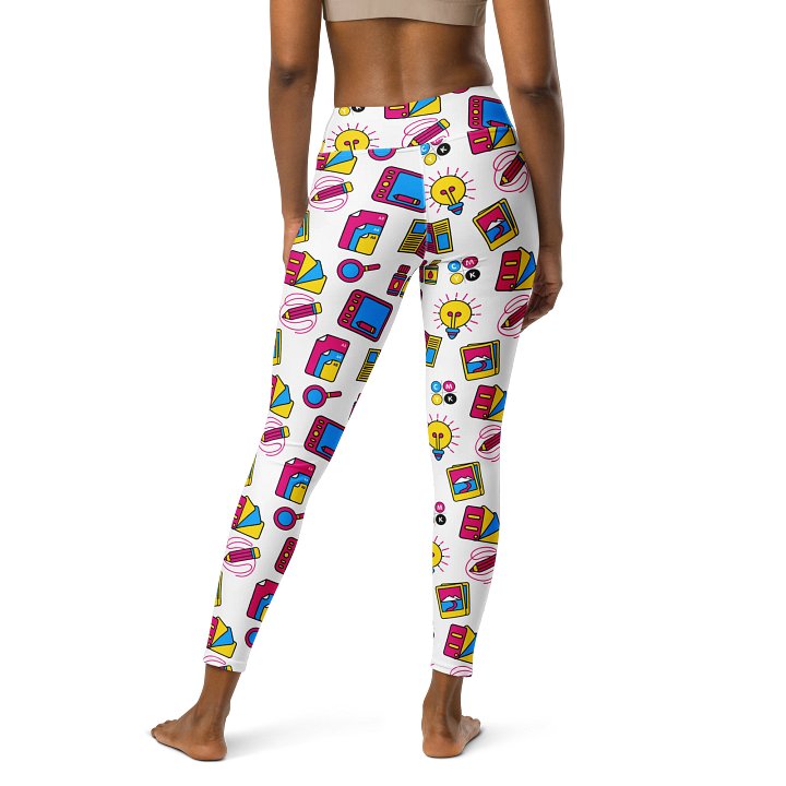 Playful Palette High-Waisted Leggings - Nostalgic Design Activewear product image (2)
