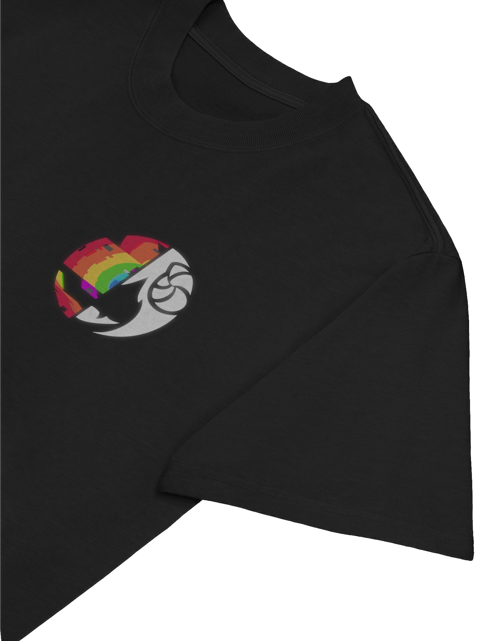 Classic RAENBOU Glitch Noir Oversized Tee product image (5)