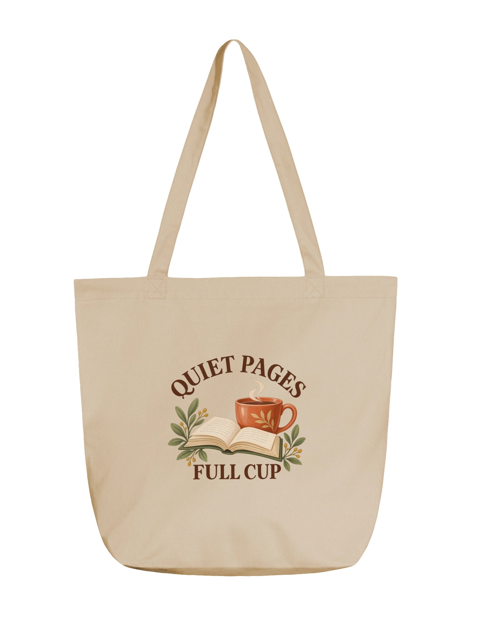 Quiet Pages Full Cup Light Book Tote product image (1)