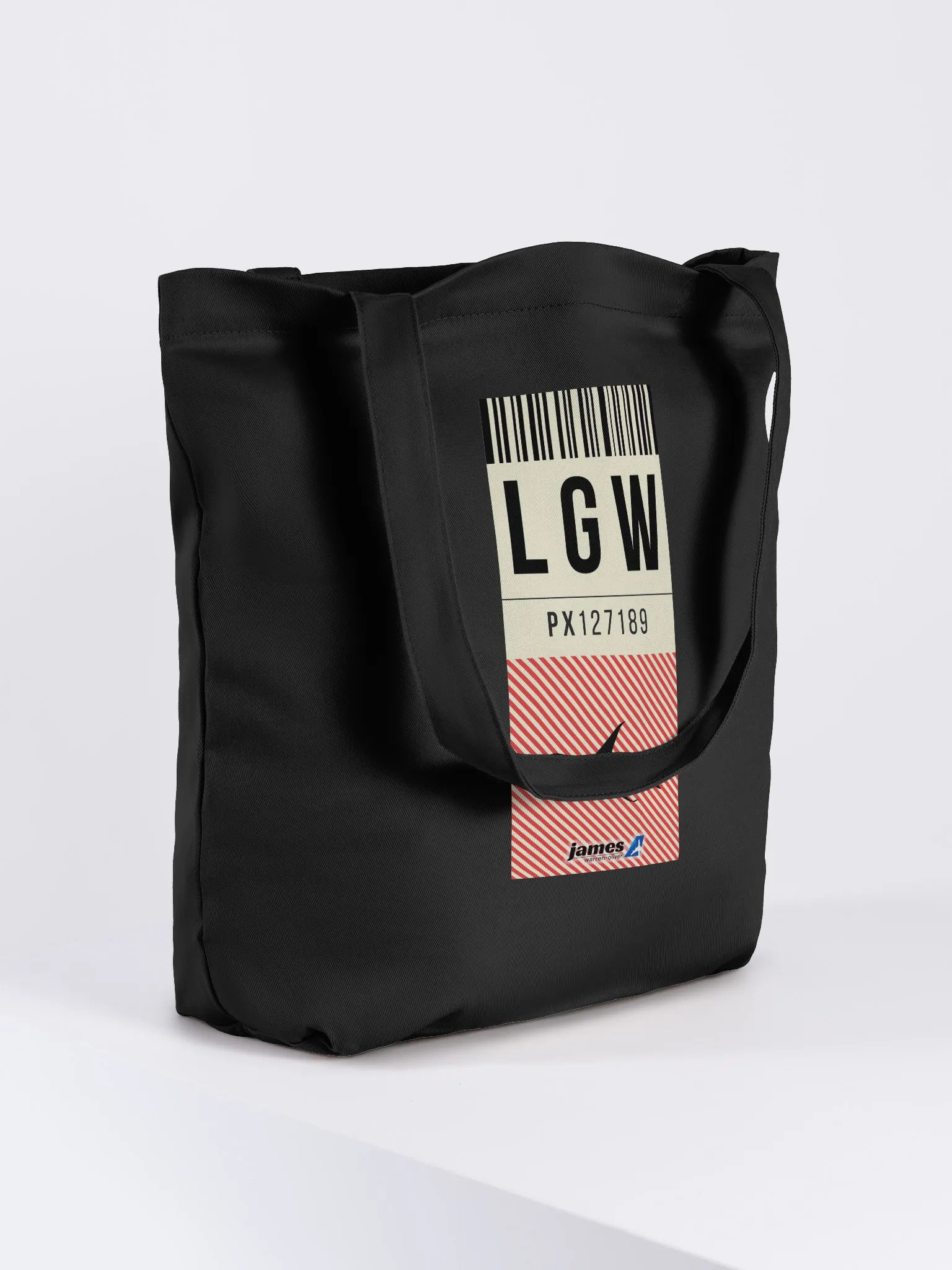 London Gatwick (LGW) Stylish Luggage Tag Tote Bag product image (4)
