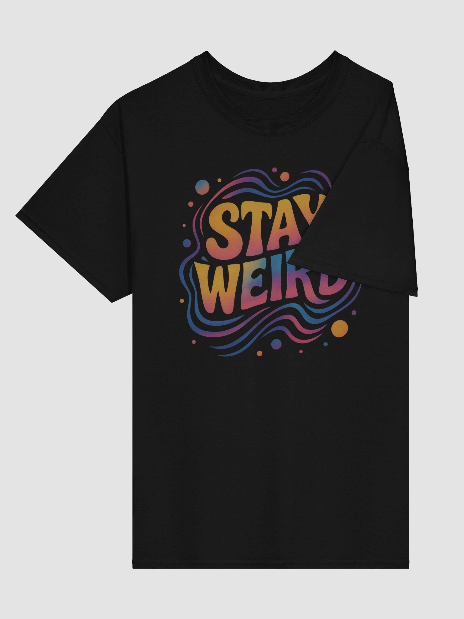 Stay Weird T-shirt – Colorful Groovy Graphic Tee for Free Spirits product image (3)