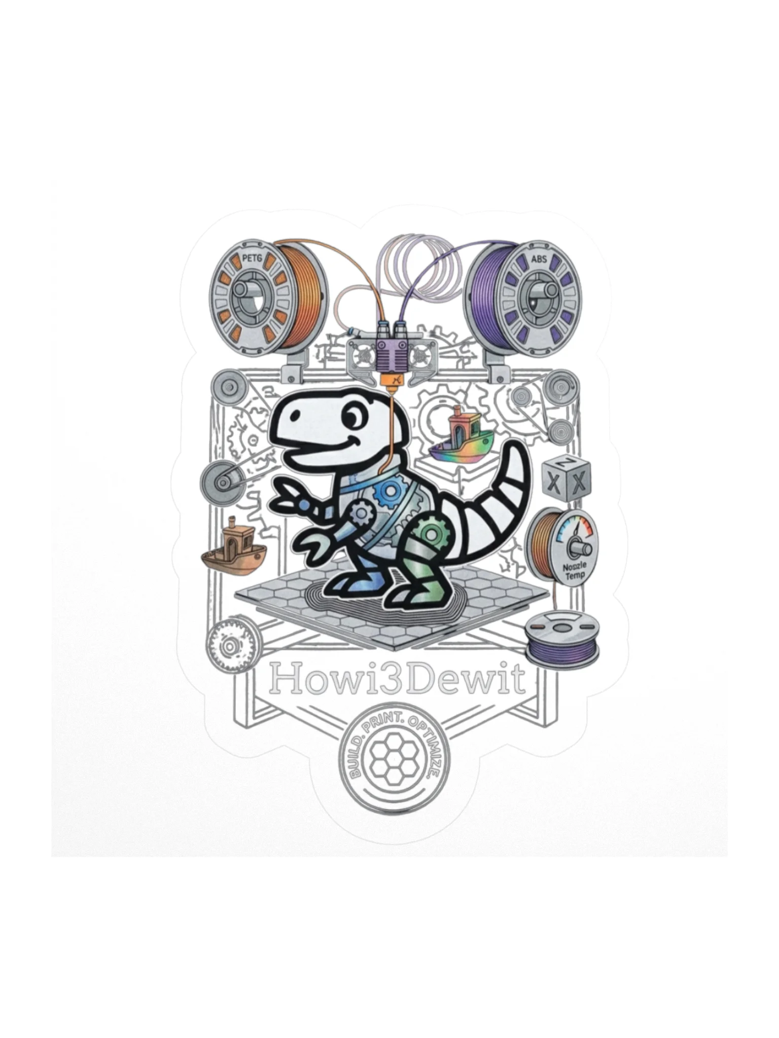 Howi3Dewit sticker product image (1)