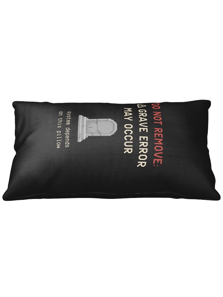 Grave Error Pillow | Gothic Chronic Pain & Spoonie Support Decor product image (2)