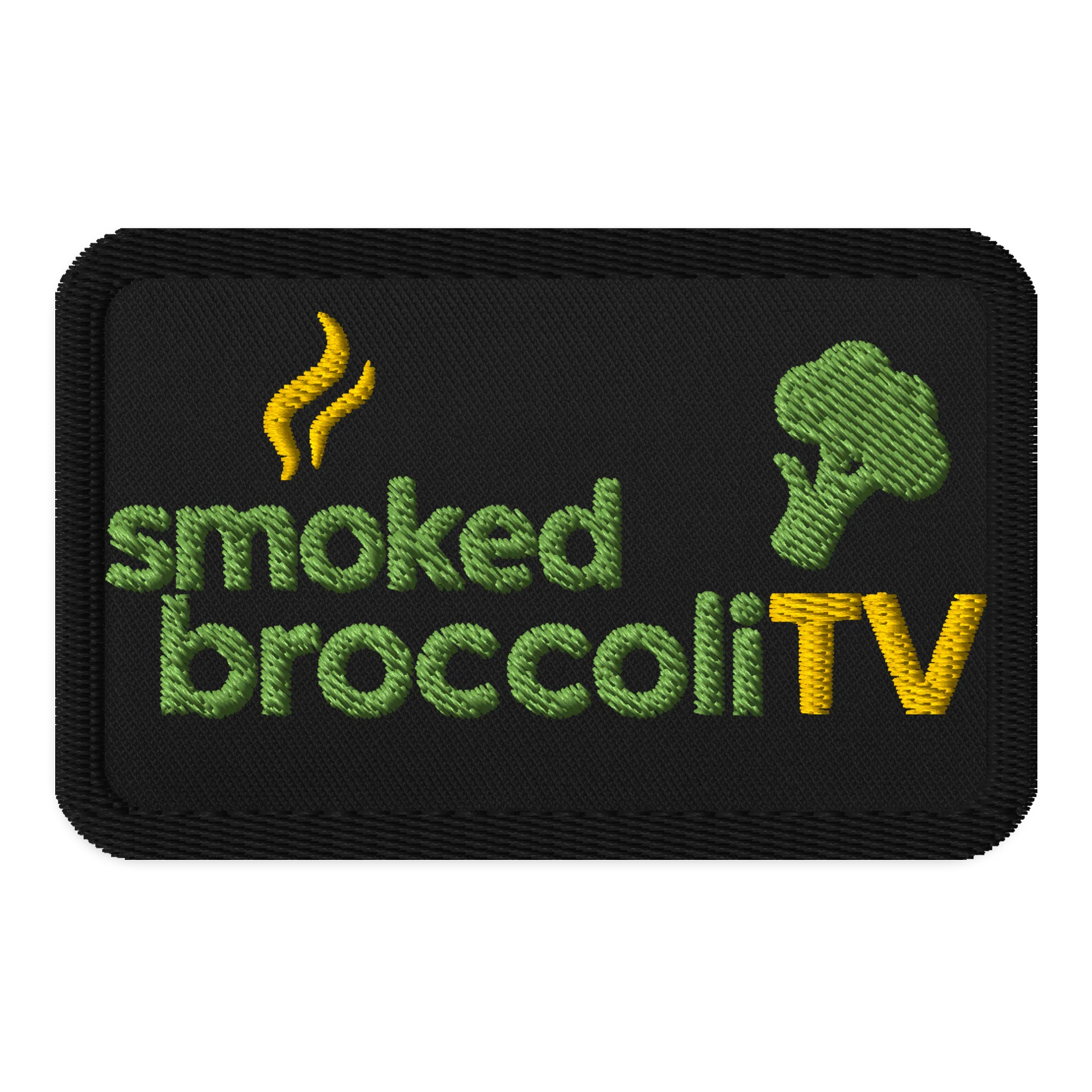 smokedbroccoliTV embroidered patch product image (1)