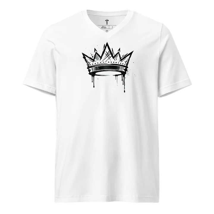 ONE KING True Crown V-Neck Tee black print product image (5)