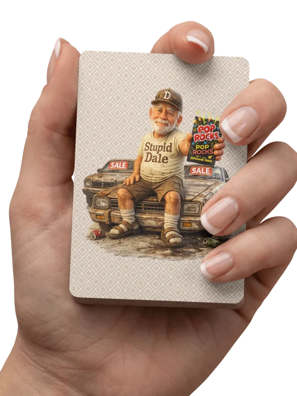 ''Popping & Rocking Stupid Dale'' Poker Playing Cards product image (1)