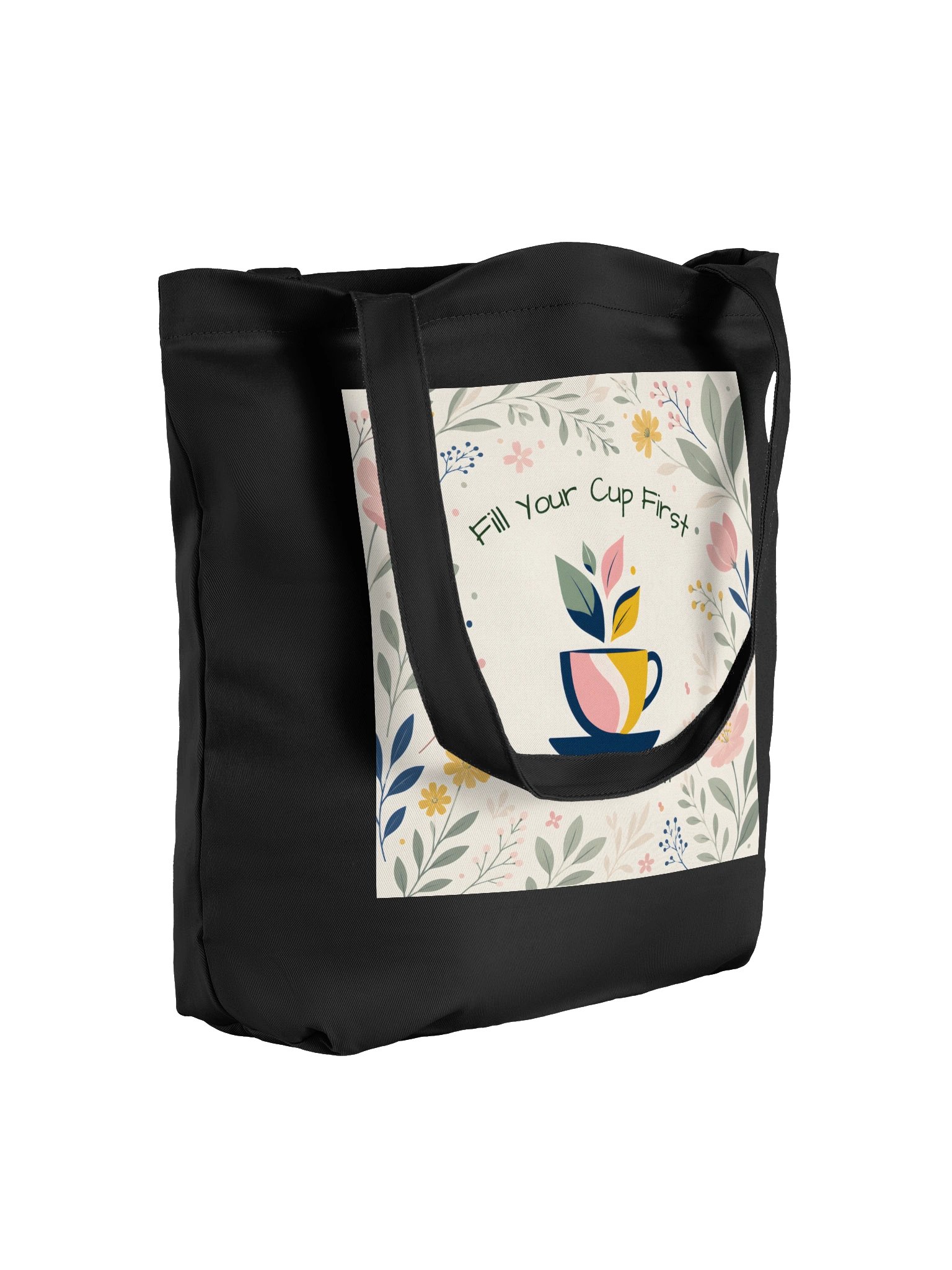 Fill Your Cup First Floral Tote product image (4)