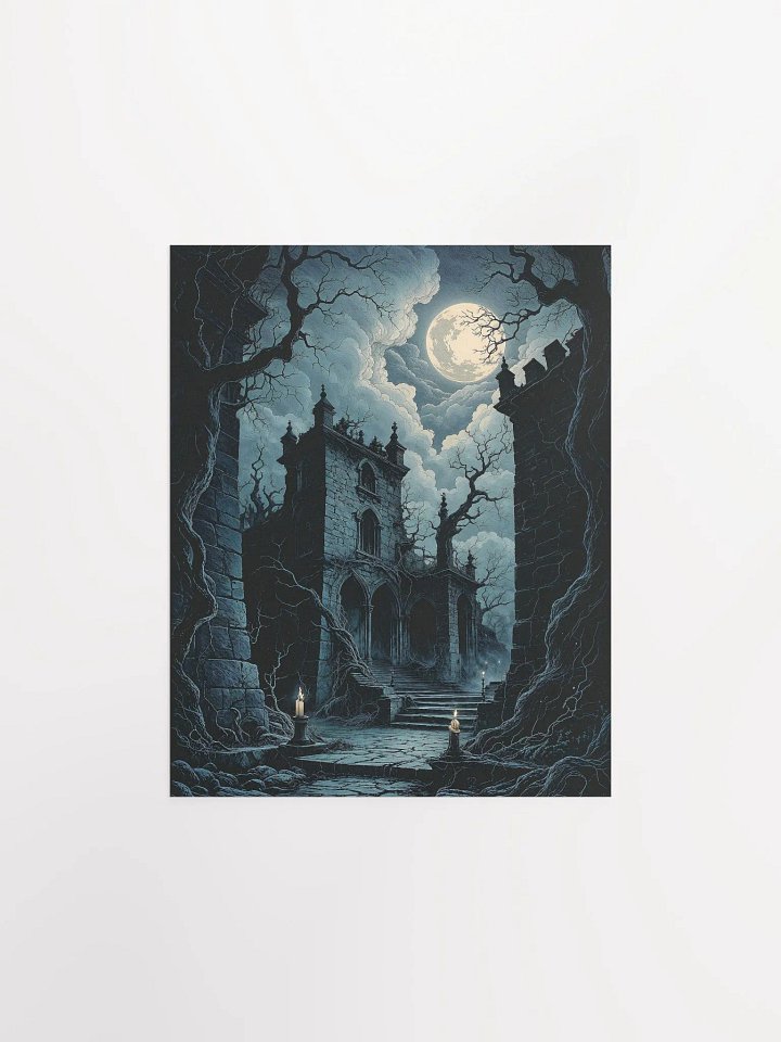 Moonlit Gothic Ruin Poster product image (4)