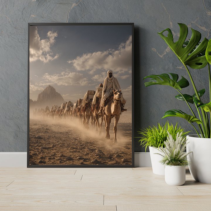 Abraham, Father of nations Art – Desert Journey Biblical Artwork product image (2)