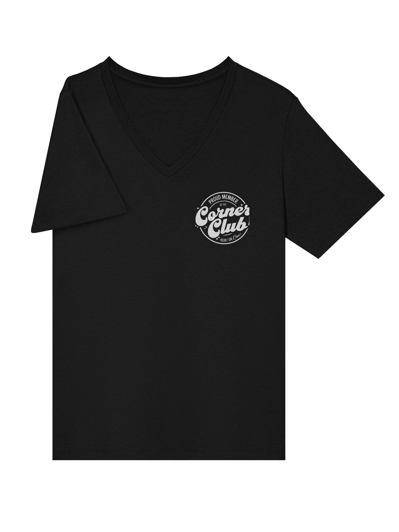 Corner Club V-Neck T-shirt (White) product image (5)