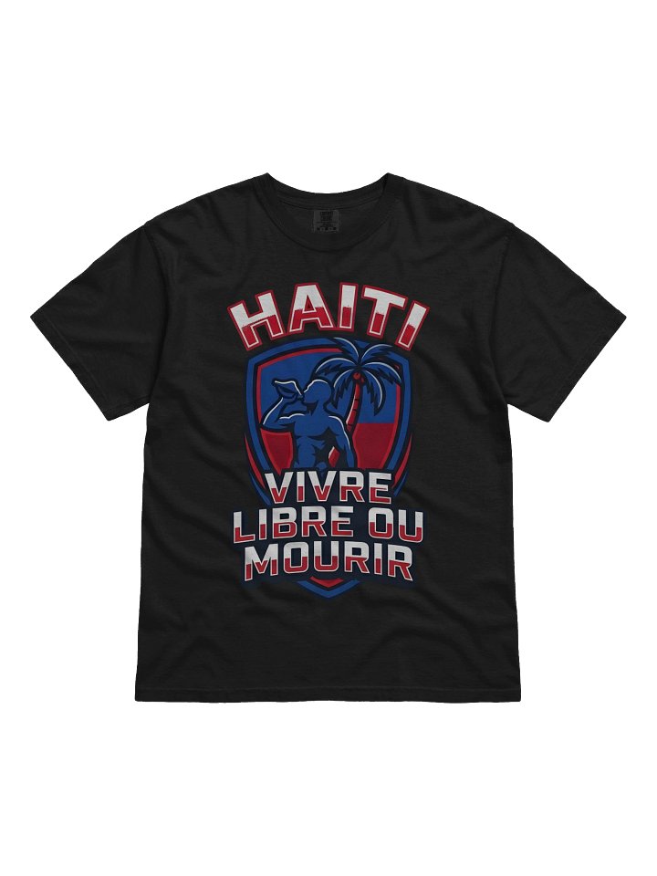 HAITI Shield Tee — 'Vivre Libre ou Mourir' Emblem product image (6)