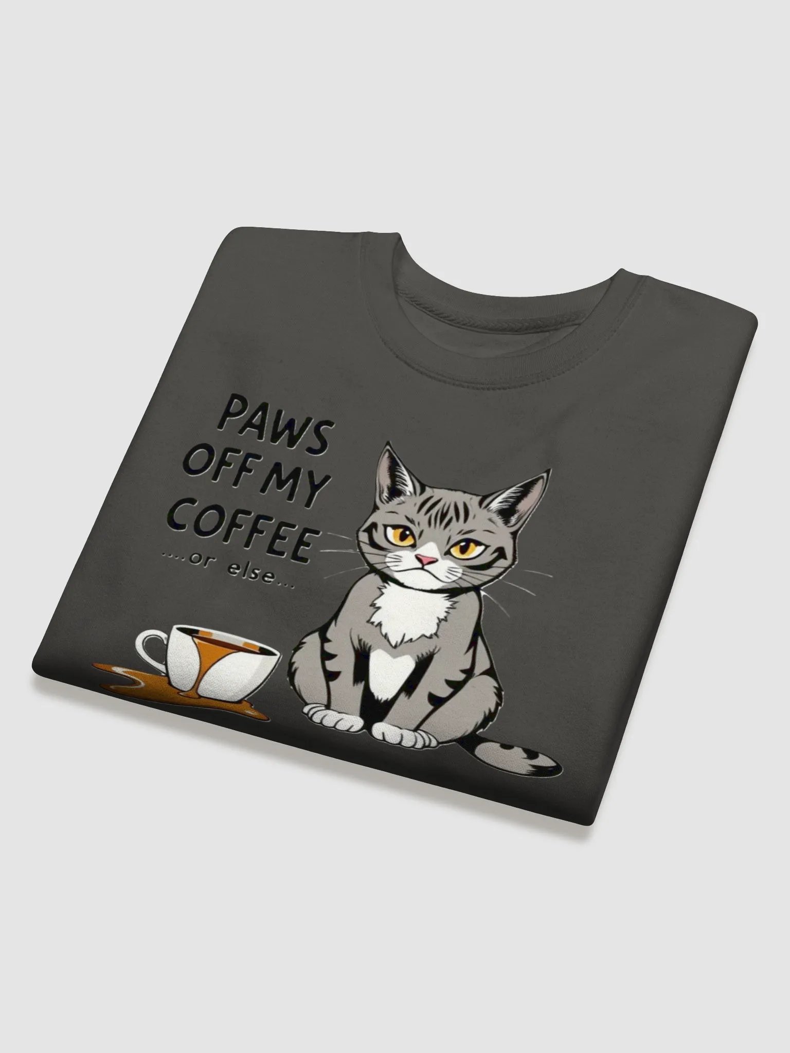 Grumpy Cat Coffee Warning Sweatshirt product image (23)