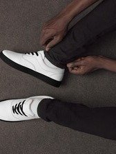 LM Origin™ Relic White Sneakers | Unisex Canvas Shoes product image (4)