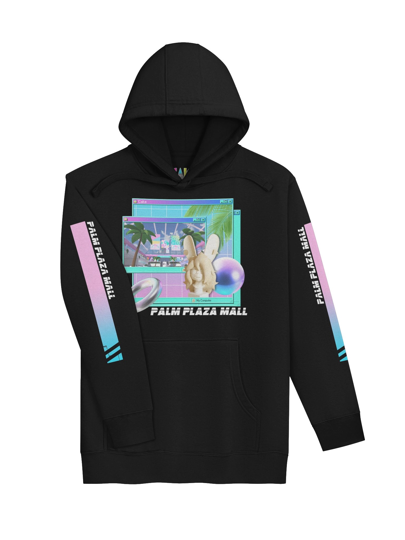 Palm Plaza Mall Vaporwave Hoodie product image (3)