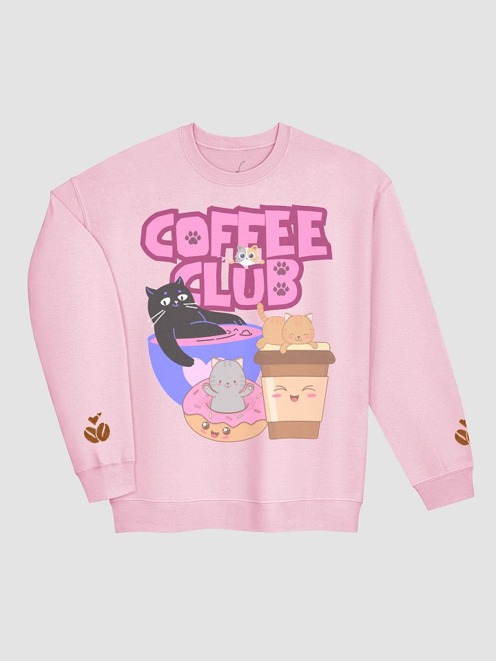 Coffee Club Party Crewneck Sweatshirt | Cozy Coffee Lover Pullover | Casual Everyday Graphic Sweatshirt product image (1)