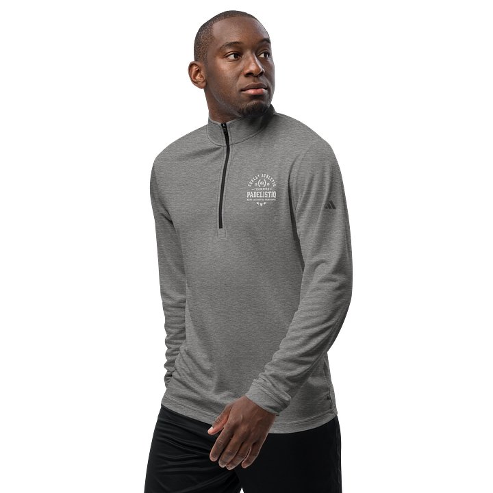 EQALL® PADELISTIQ ft. Adidas® Athletic University Quarter-Zip Pullover BW product image (1)
