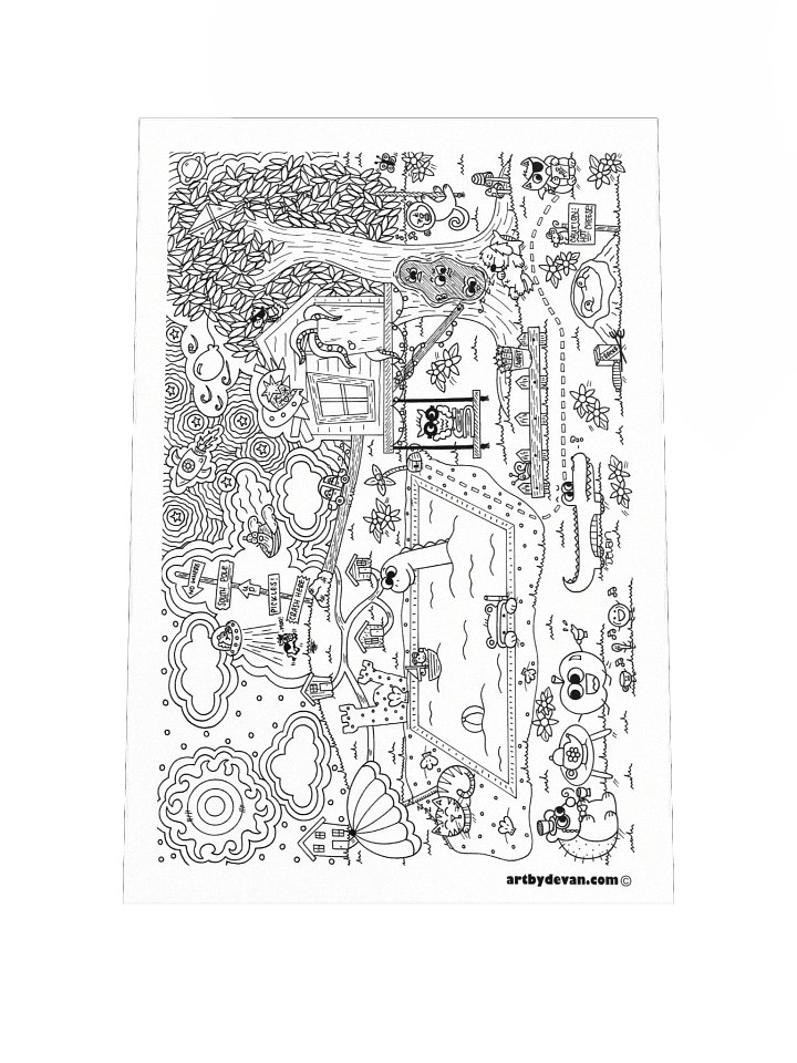 Color Your Own Art: Friendly Inspired Art product image (1)