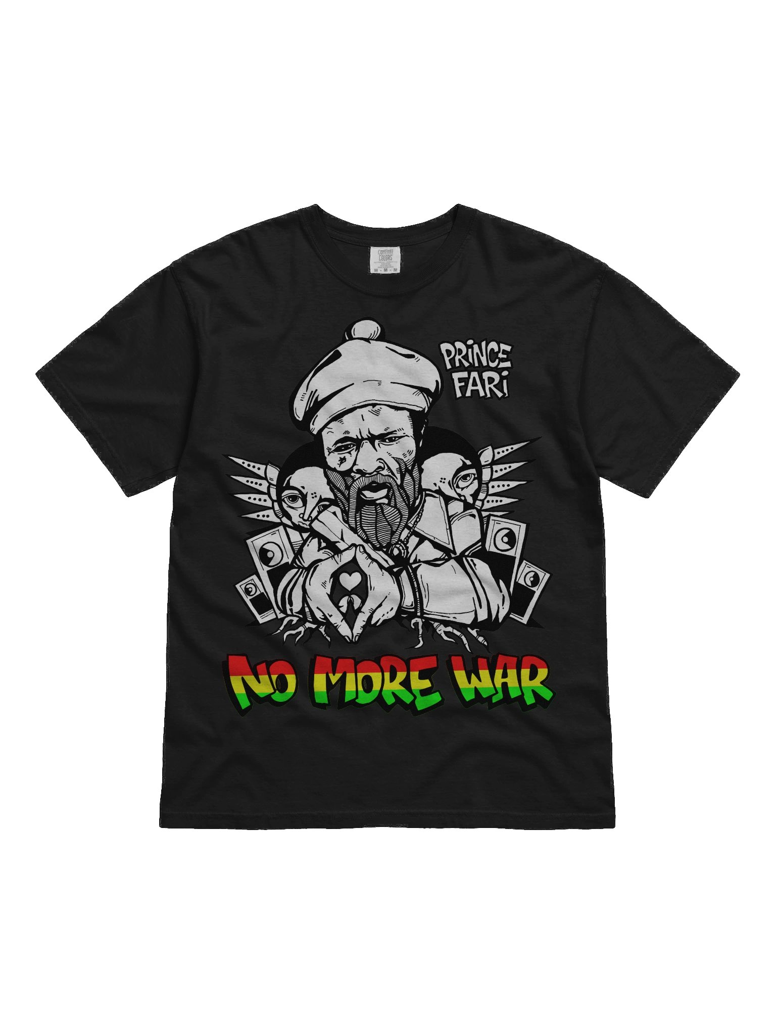 Prince Far I T-Shirt by RasTerms37 (Grey / Red Gold Green / Premium) product image (1)