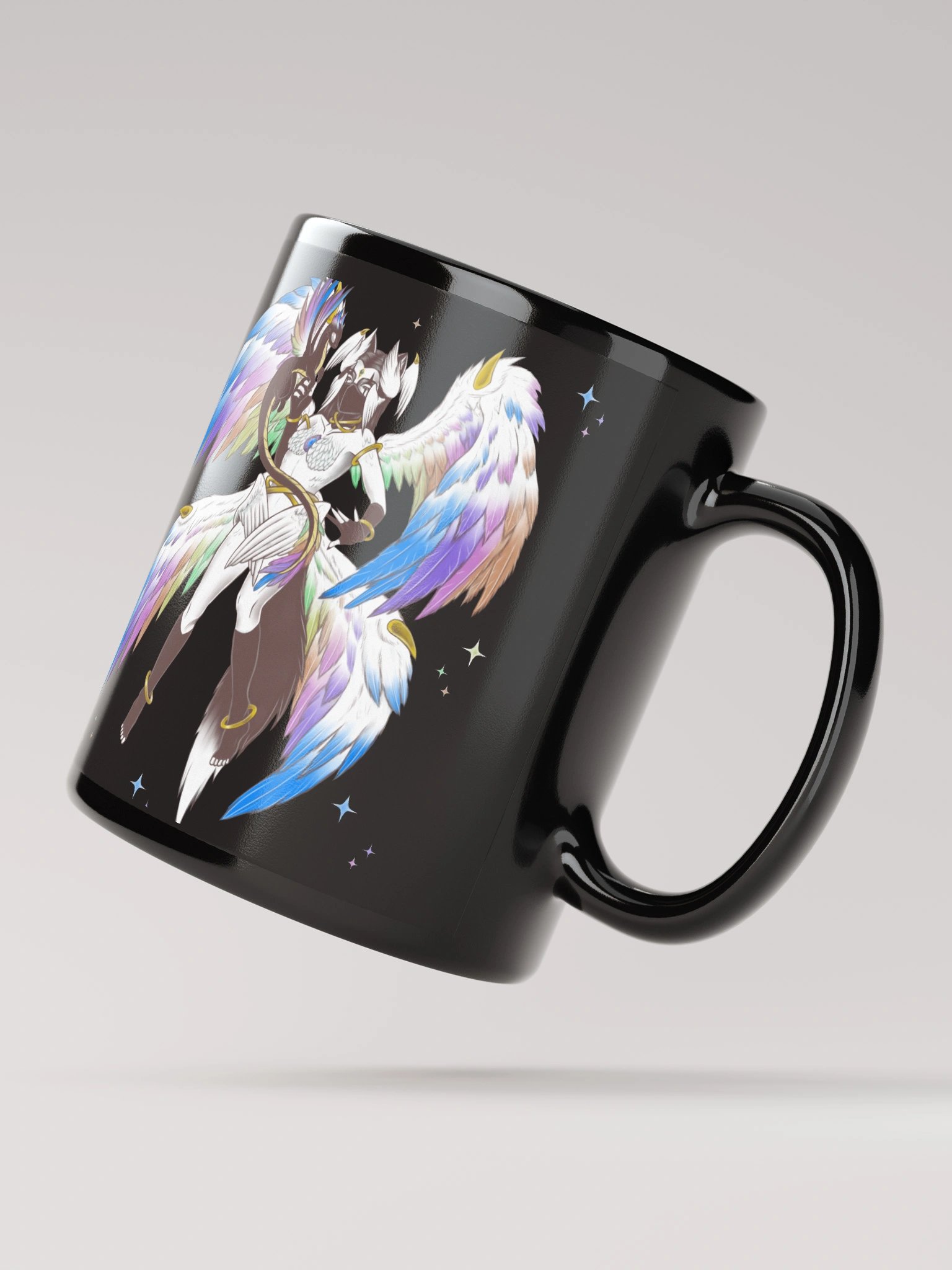 Rainbow Pride Angel Mug product image (1)