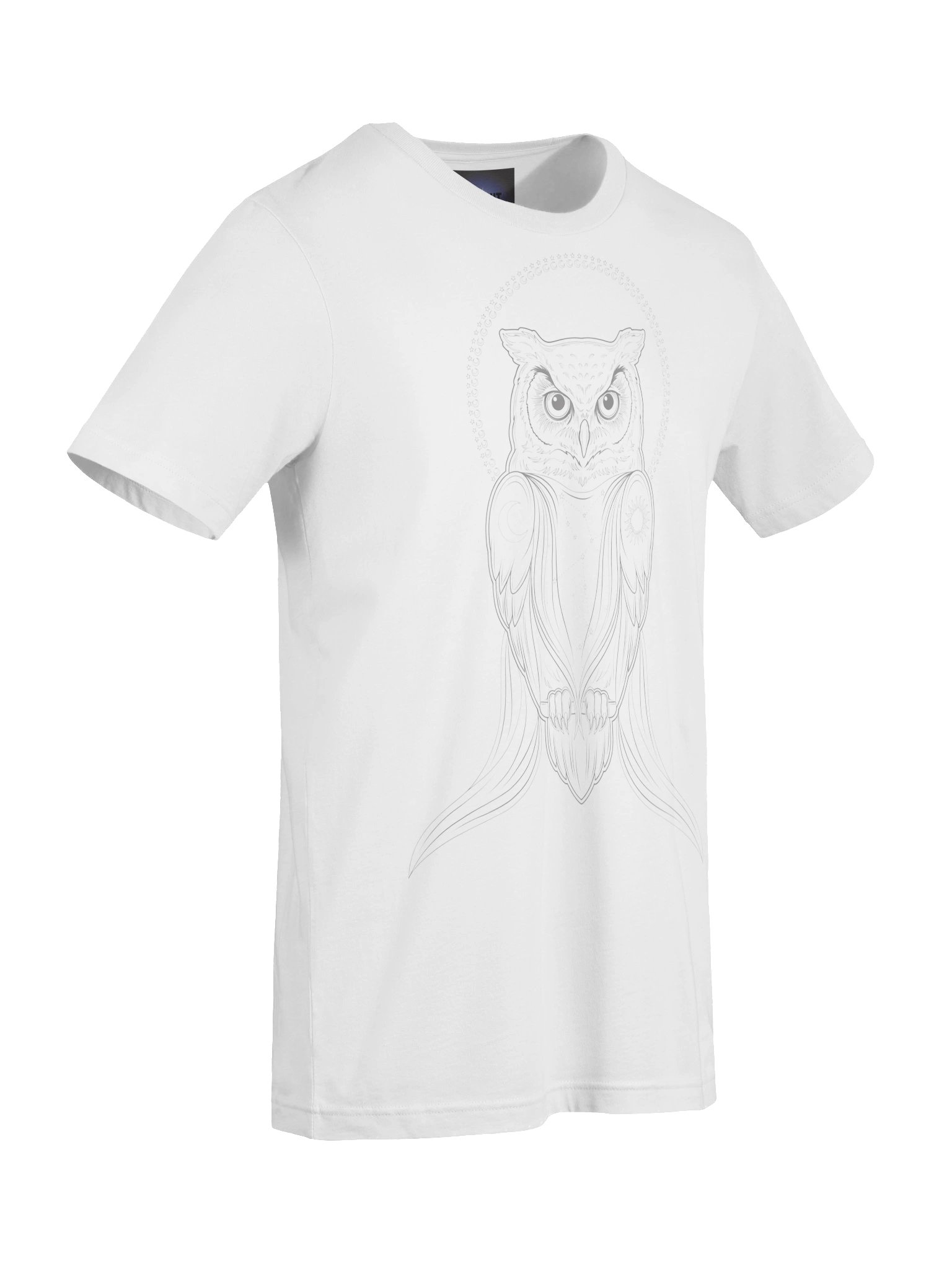 Mystic Owl Neon Line Art Tee product image (73)