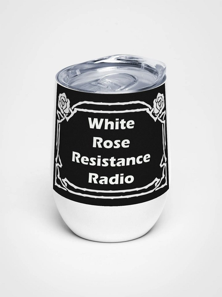 White Rose Resistance Radio Logo v2 tumbler product image (1)
