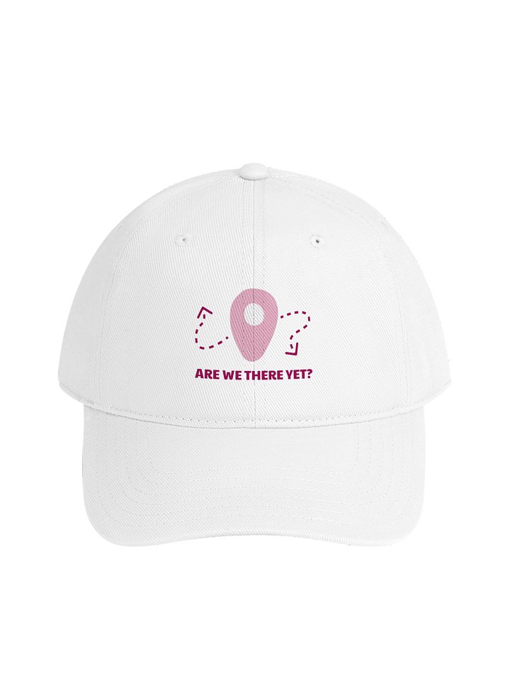 Are We There Yet? White Baseball Cap product image (1)