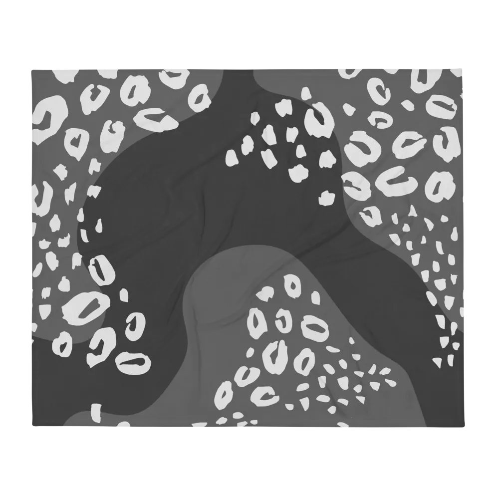Grey Animal Print Throw Blanket product image (2)